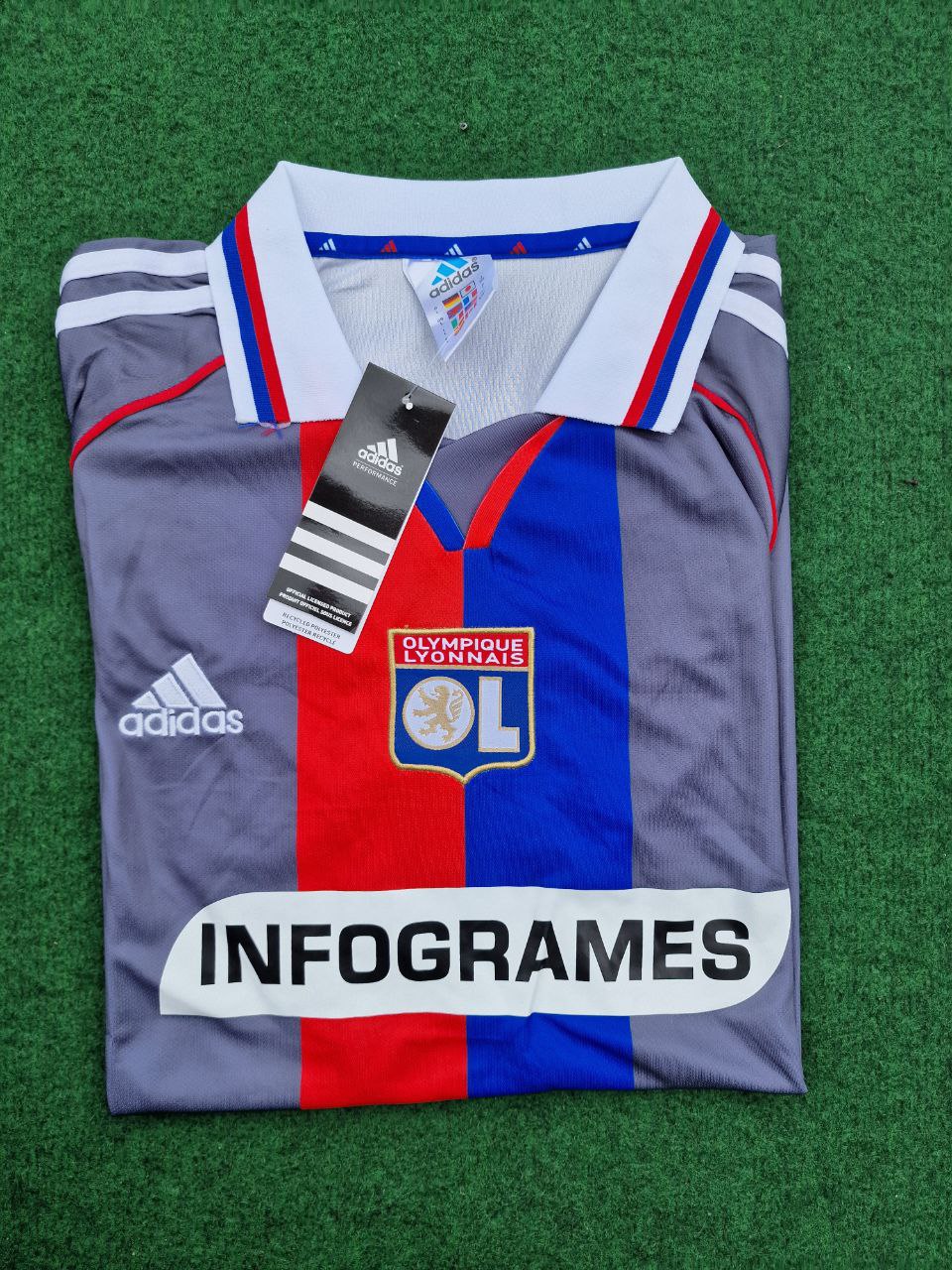 Olympique Lyonnais 01/02 Retro Jersey Maillot Trikot Maglia