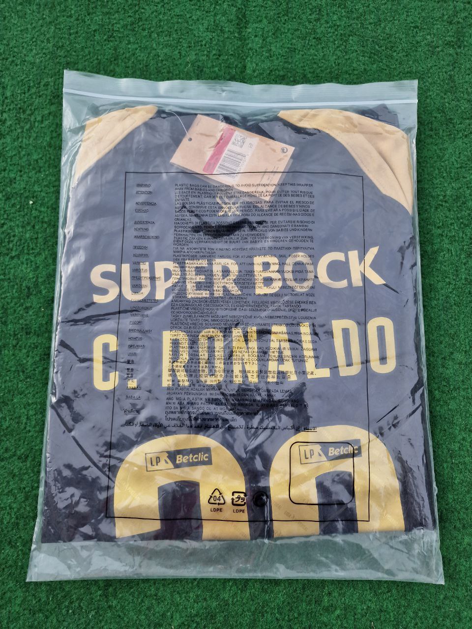 Cristiano Ronaldo Nummer 28 Sporting CP Goldenes Retro-Fußballtrikot
