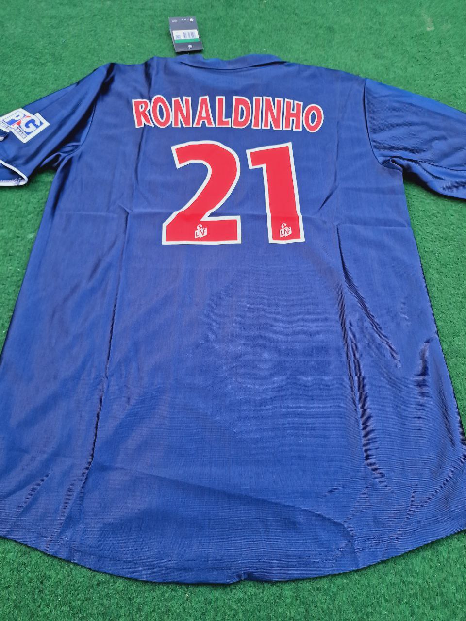 Ronaldinho Gaucho number #21 2001 Retro Football Jersey Kit