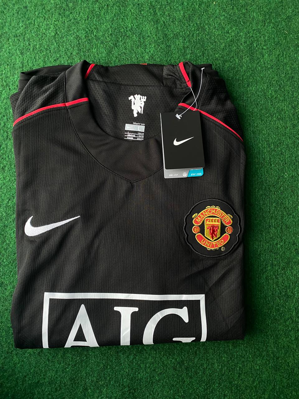Ji-Sung Park Manchester United 2007-2008 Black Retro Jersey Trikot Camiseta Maillot