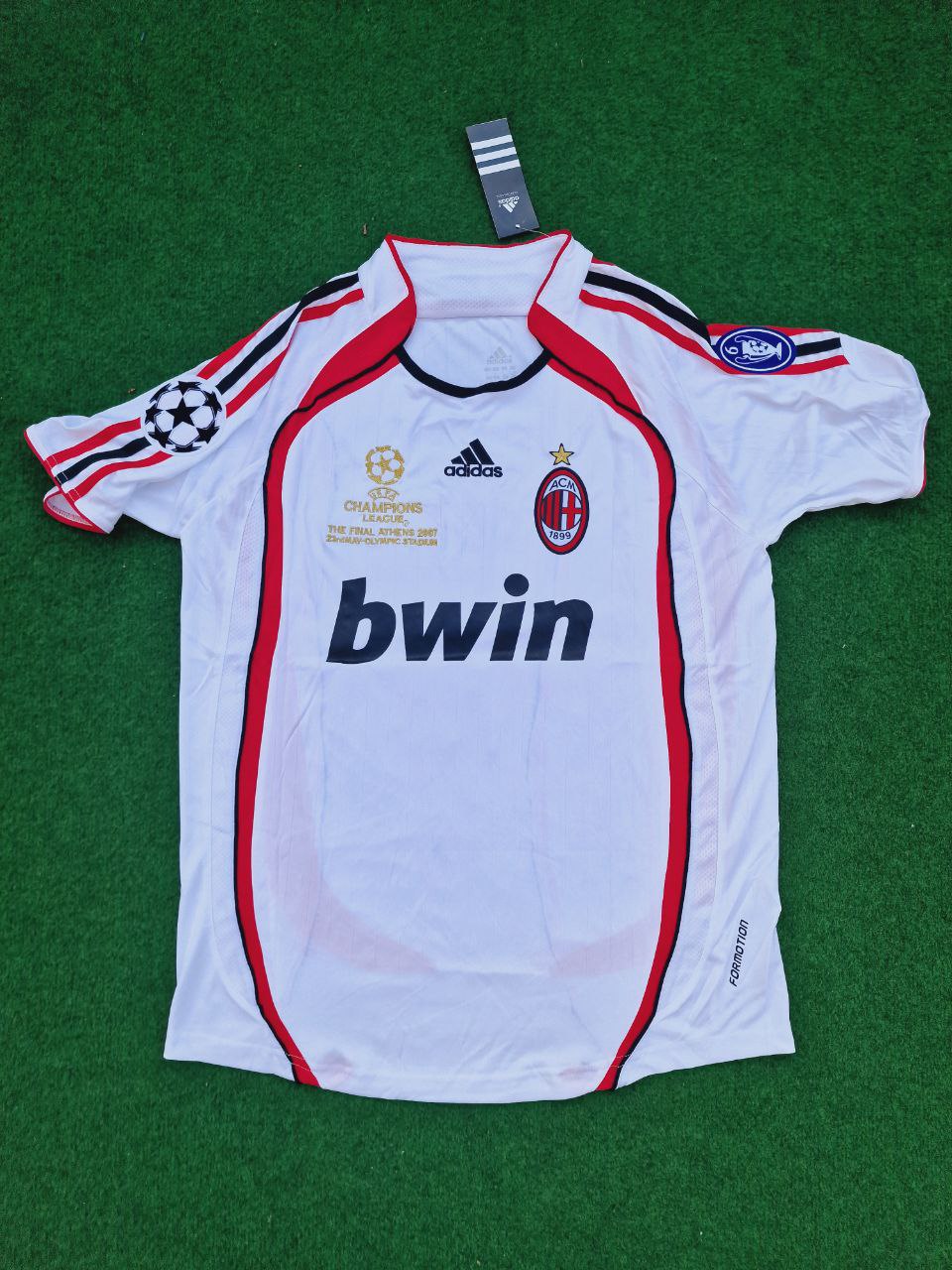 Paolo Maldini Milan 2007 Final Athene Champions League Final White Retro Jersey Trikot Maillot Maglia