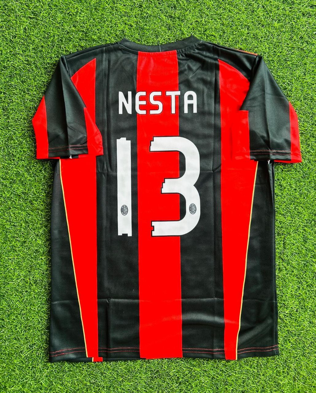 AC Milan shops long sleeve Nesta retro jersey