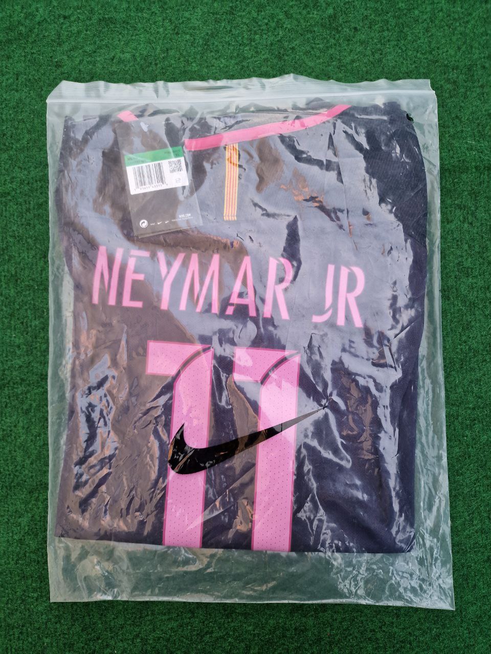 Neymar Jr Barcelona 2014/15 Retro Black Pink Jersey Maillot Trikot Maglia