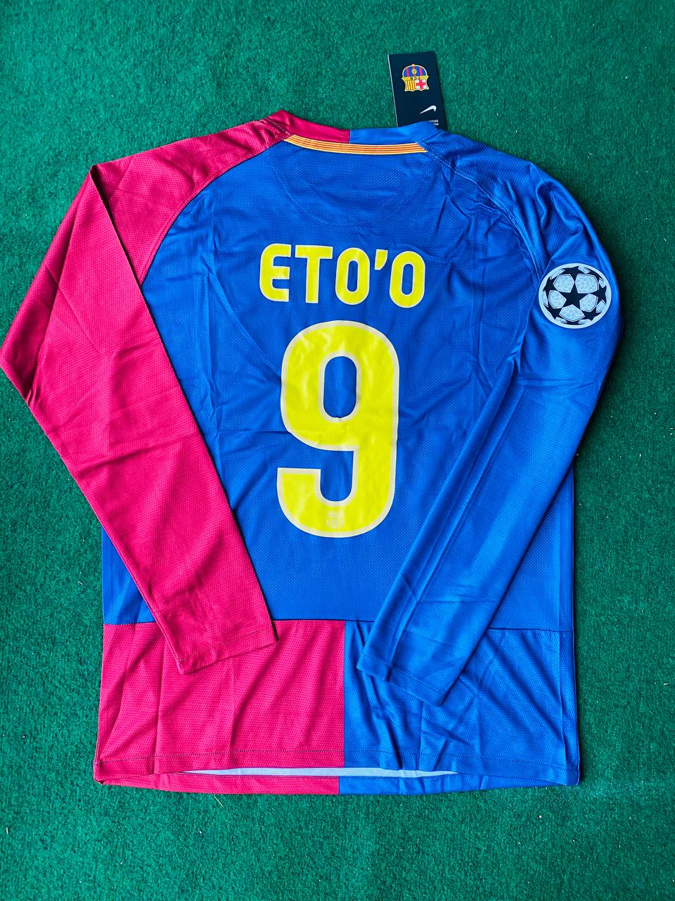Camiseta 1ª Fc Barcelona 2004-05 #9 ETOO La Liga – El Museo del Futbol Camiseta 1ª Fc Barcelona 2004-05 #9 ETOO La Liga – El Museo del Futbol