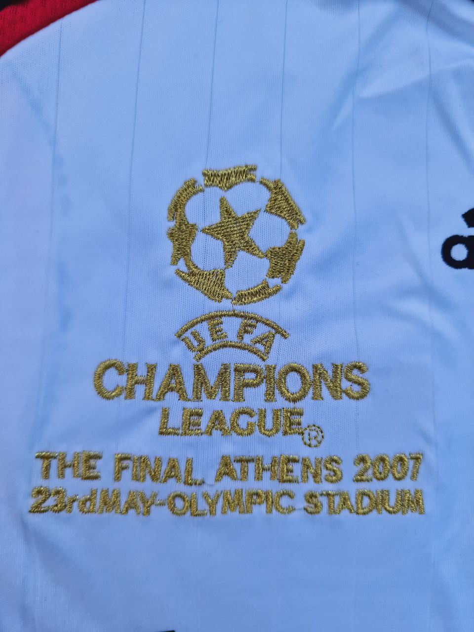 Filippo Inzaghi Milan 2007 Final White Retro Soccer Jersey Trikot Soccer Shirt