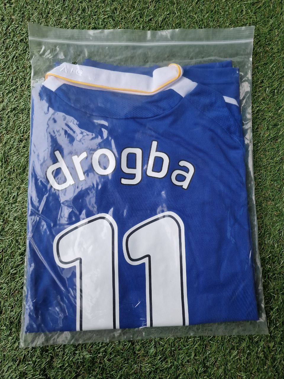 Didier Drogba Chelsea 2008 Champions League Final Long Sleeve Football Jersey