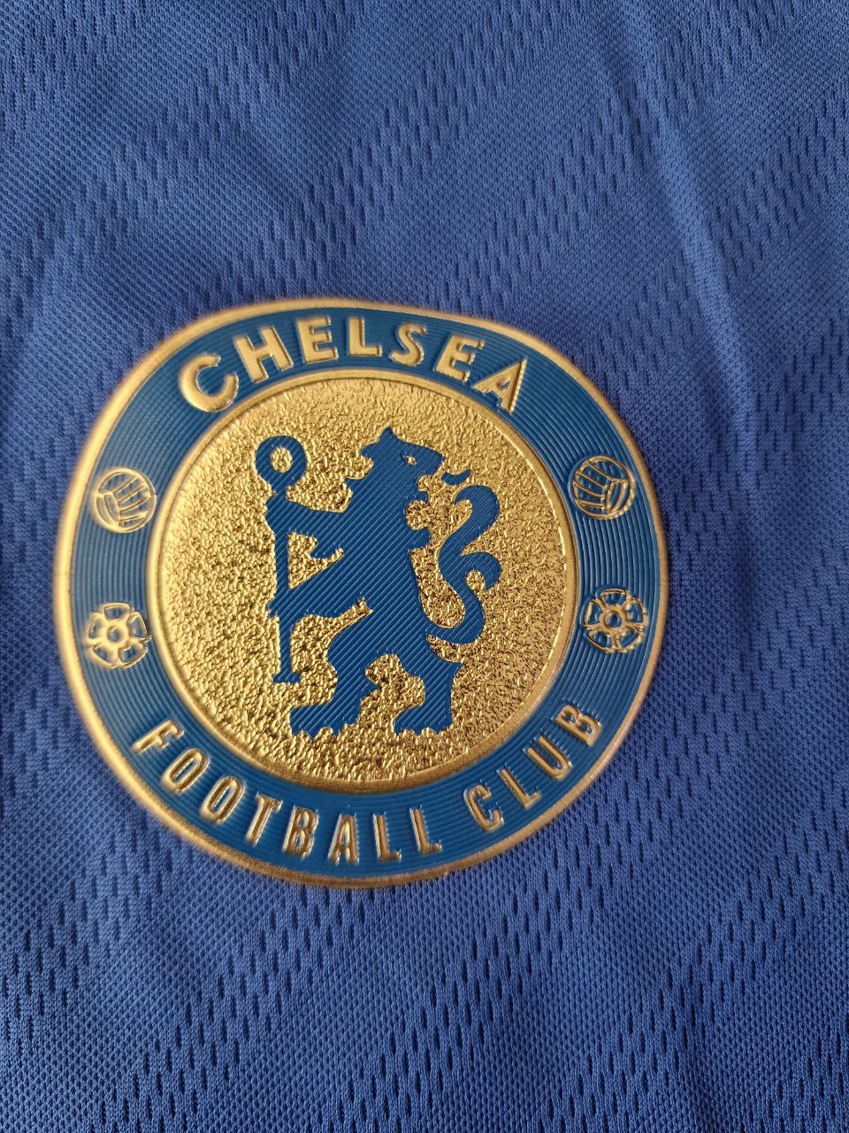 Eden Hazard Chelsea 2012-13 Premier League Patch Blue Retro Football Jersey