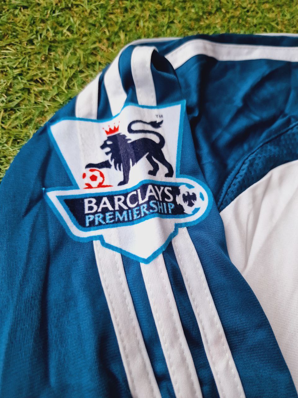 Fernando Torres Liverpool 2007 White Blue Long Sleeve Retro Kit Jersey Trikot Maglia Premier League Patch Soccer Shirt