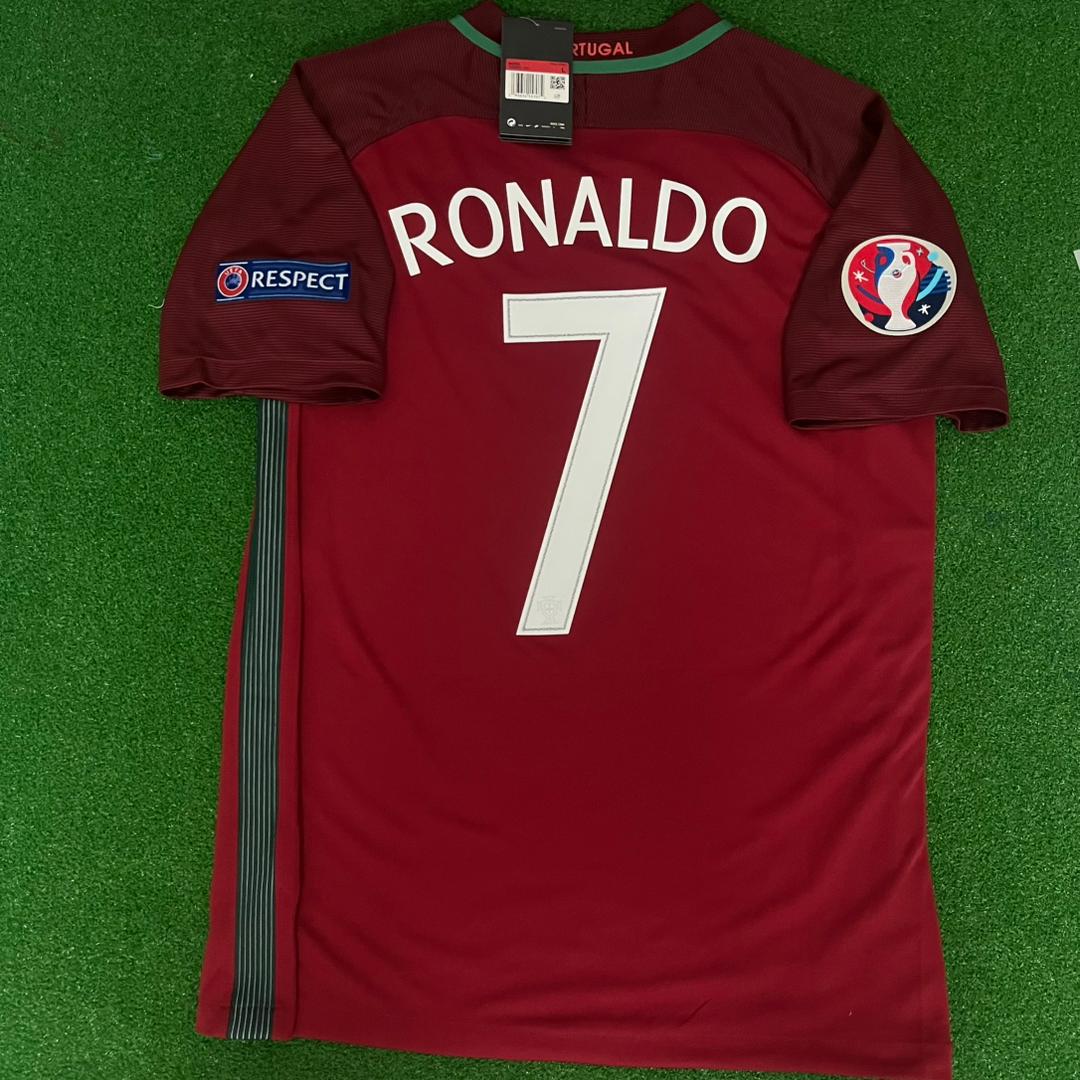 Cristiano Ronaldo Portugal EURO 2016 Final Retro Jersey Trikot Maglia
