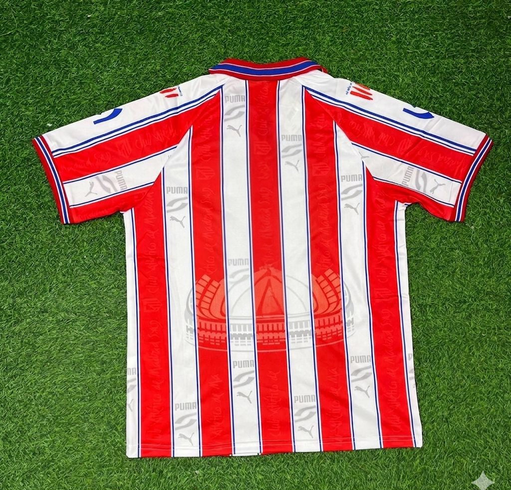 Atletico Madrid 1996-1997 Retro Football Jersey