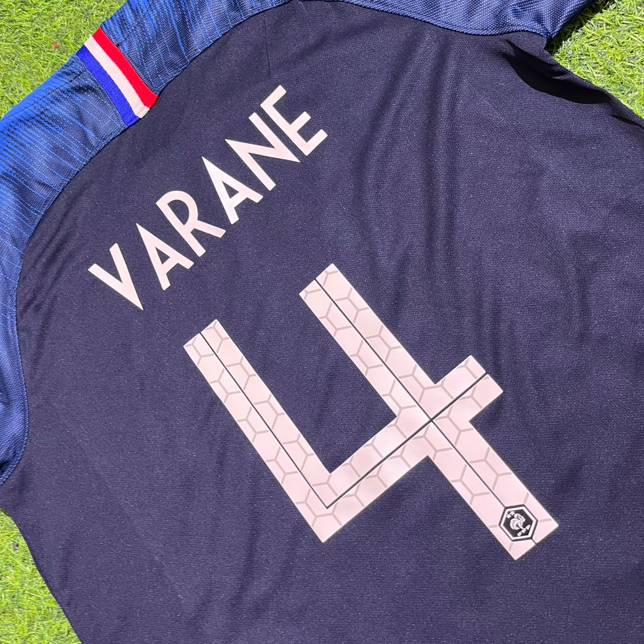 Raphael Varane France 2018 World Cup Final Long Sleeve Retro Football Jersey Kit