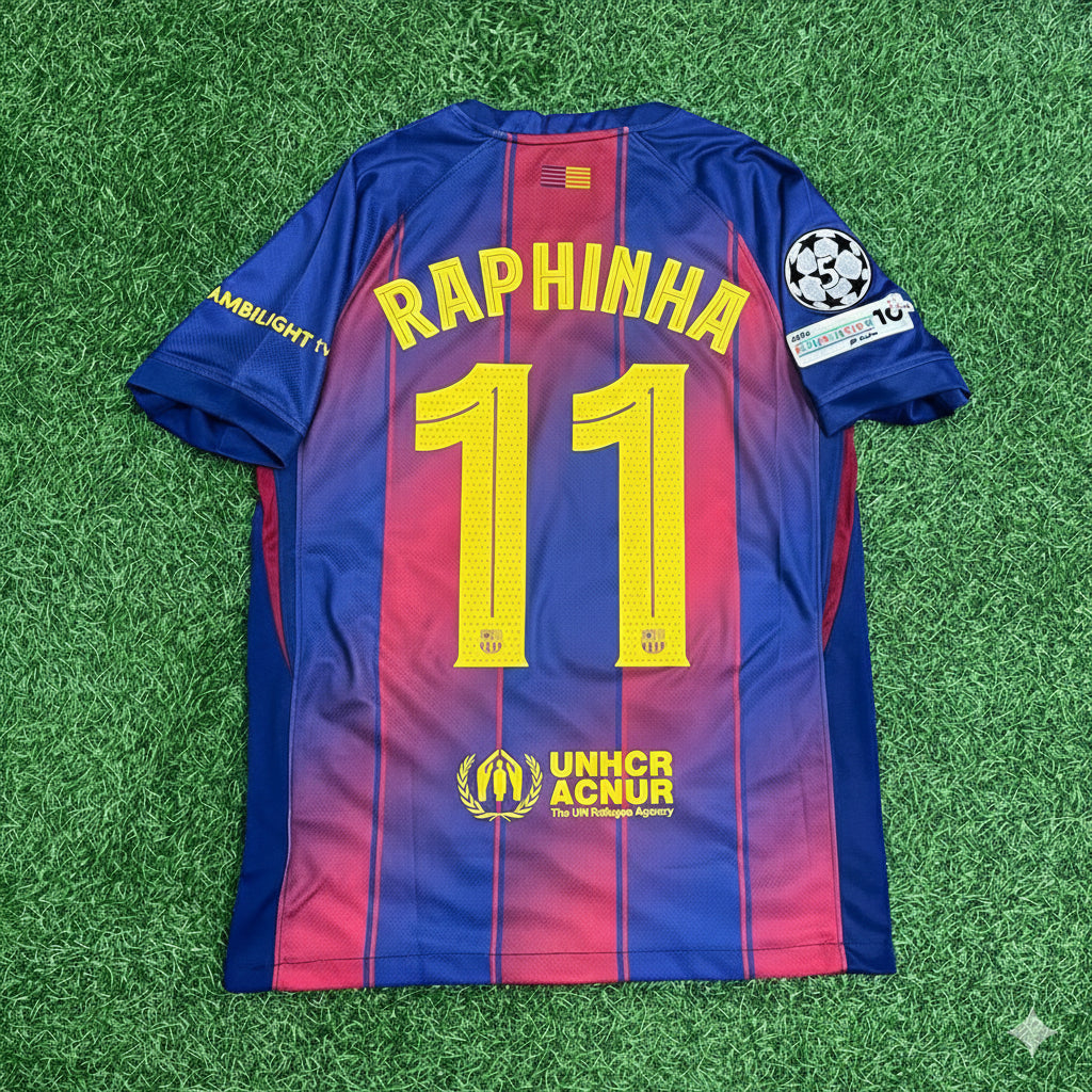 Raphinha Barcelona 2025/2026 Season Kit Jersey Trikot Maillot