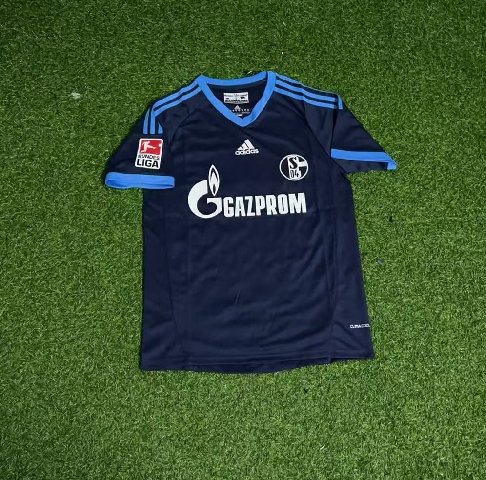 Benedikt Höwedes Schalke 04 Retro Away Heimtrikot 10-11 Rot Fußball Trikot