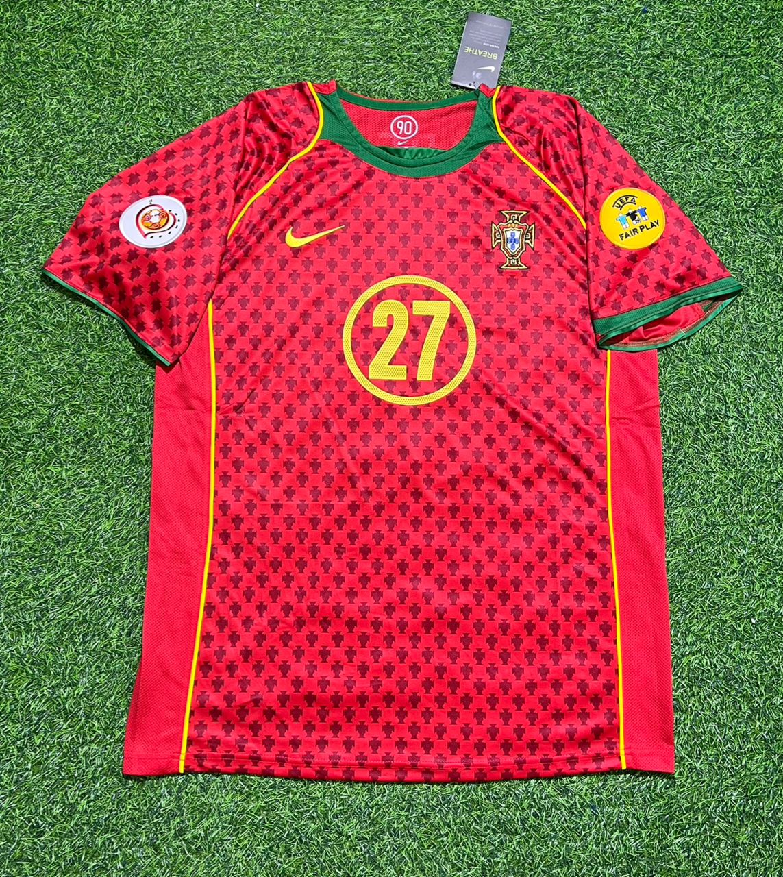 Ricardo Quaresma EURO 2004 Retro Home Red Jersey Trikot