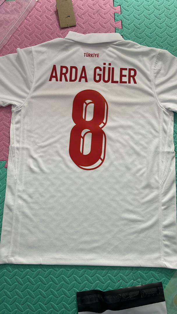 Arda Guler 2024 UEFA Turkey Home Formasi Football Jersey Maillot Trikot Maglia