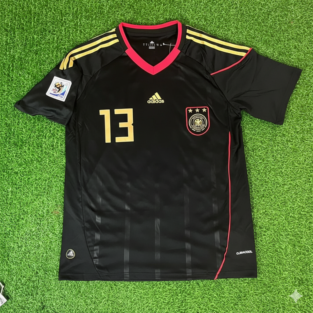 Michael Ballack - Germany Deutschland 2010 World Cup Black Jersey Trikot