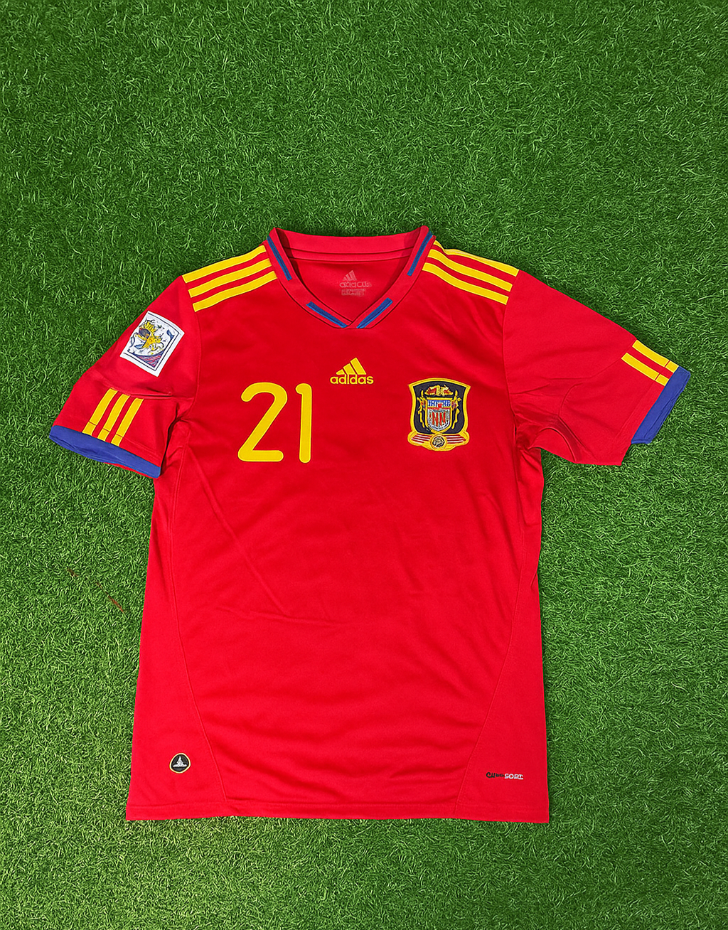 David Silva 21 β Spain 2010 World Cup Retro Kit Jersey β | Trikot | Maillot Soccer Shirt