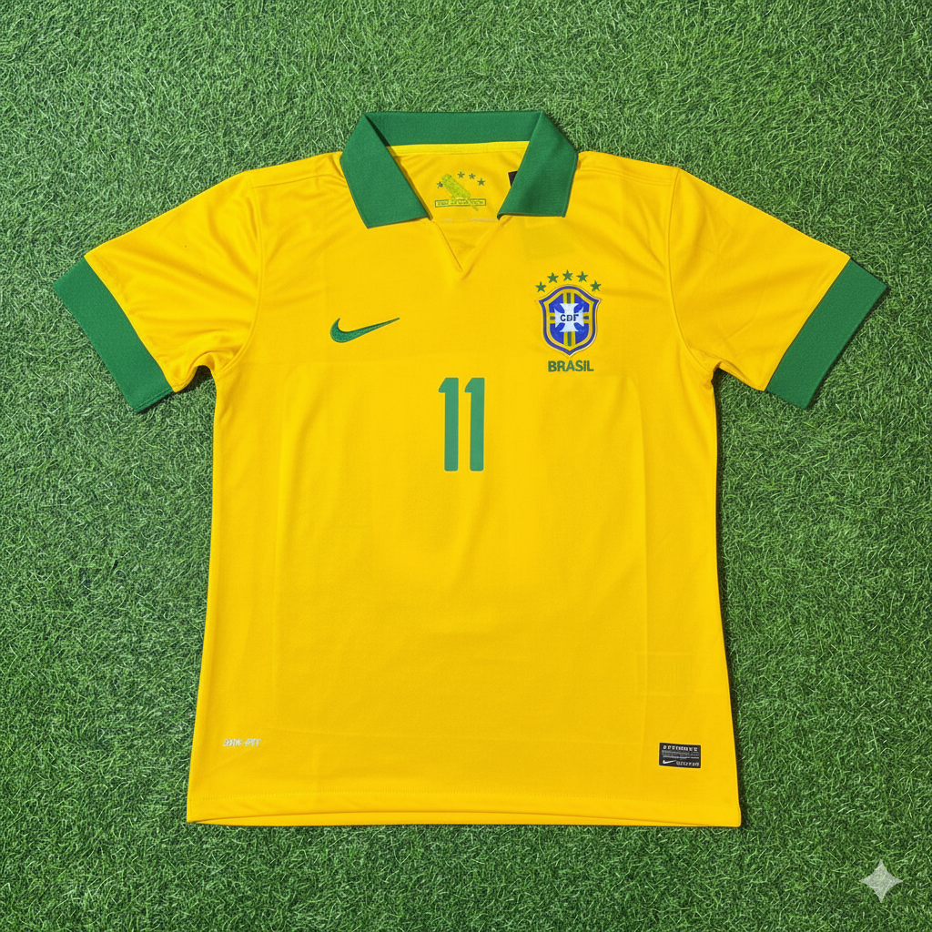 Philippe Coutinho Brasilien Retro-Fußballtrikot
