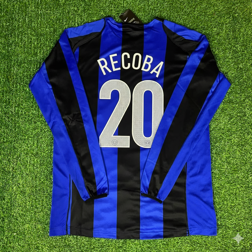 Alvaro Recoba Inter Milan 2004-05 Retro Football Jersey Kit