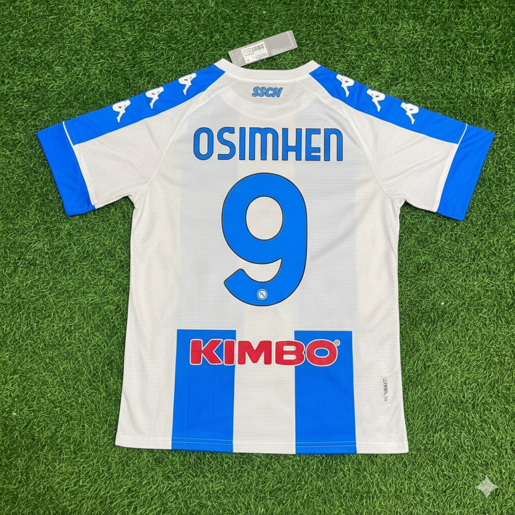 Conjunto de camiseta de fútbol local del Napoli 2020/2021 de Victor Osimhen