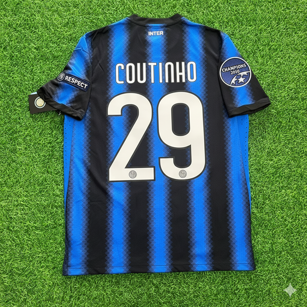 Philippe Coutinho - Inter 2010 2011 Jersey Soccer Trikot Maillot Maglia Soccer Shirt