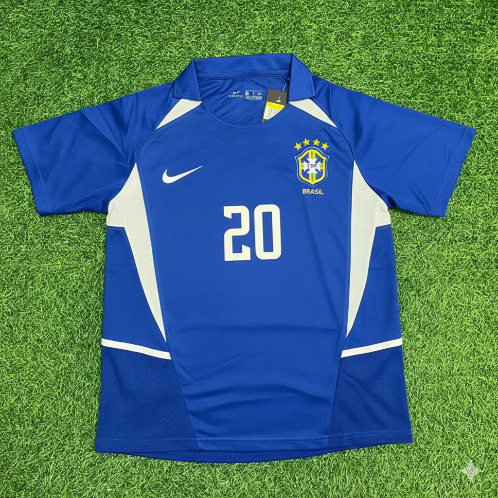 Maillot de football rétro Alex de Souza Brésil Coupe du monde 2002