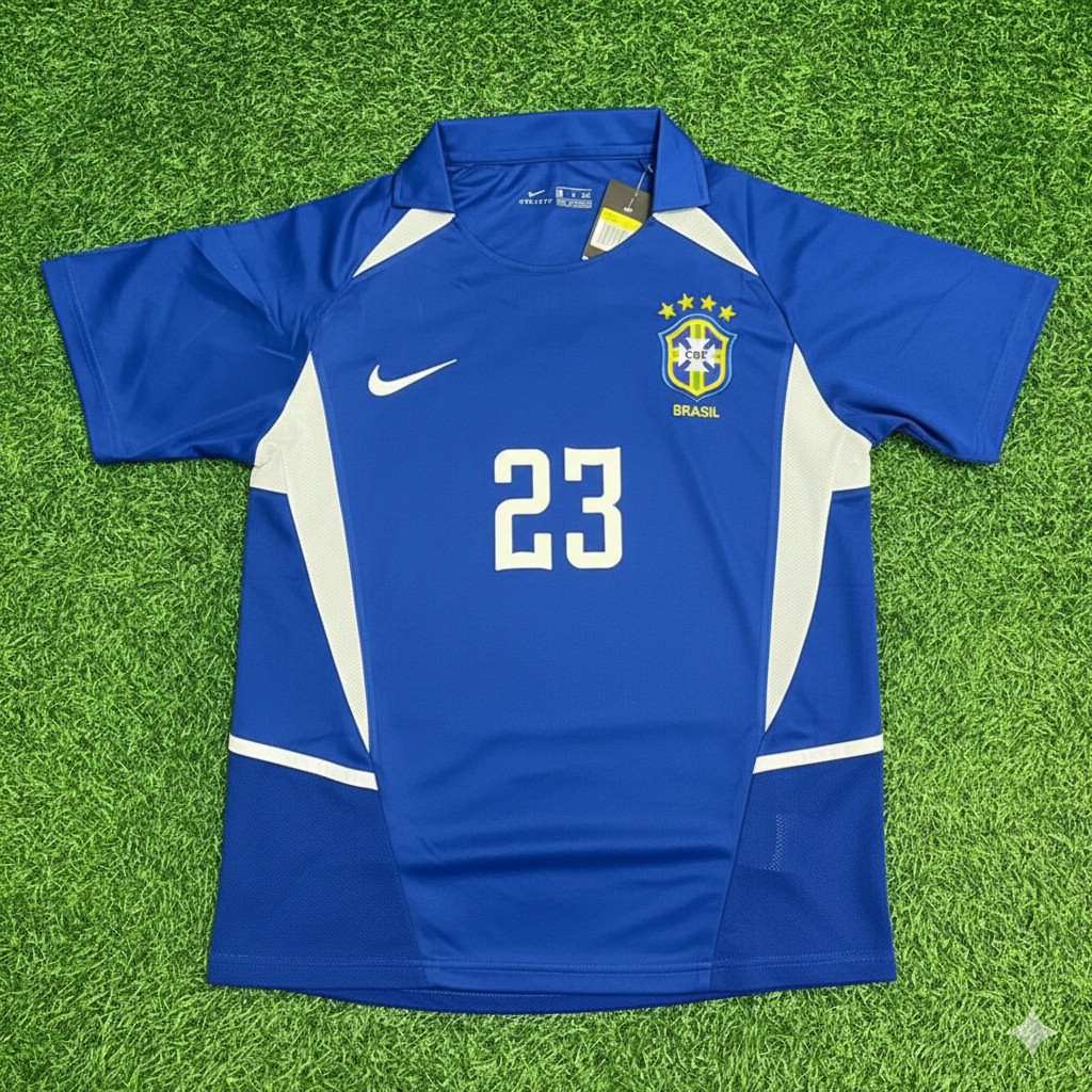 Maillot de football rétro Kaka Leite Brésil Coupe du monde 2002