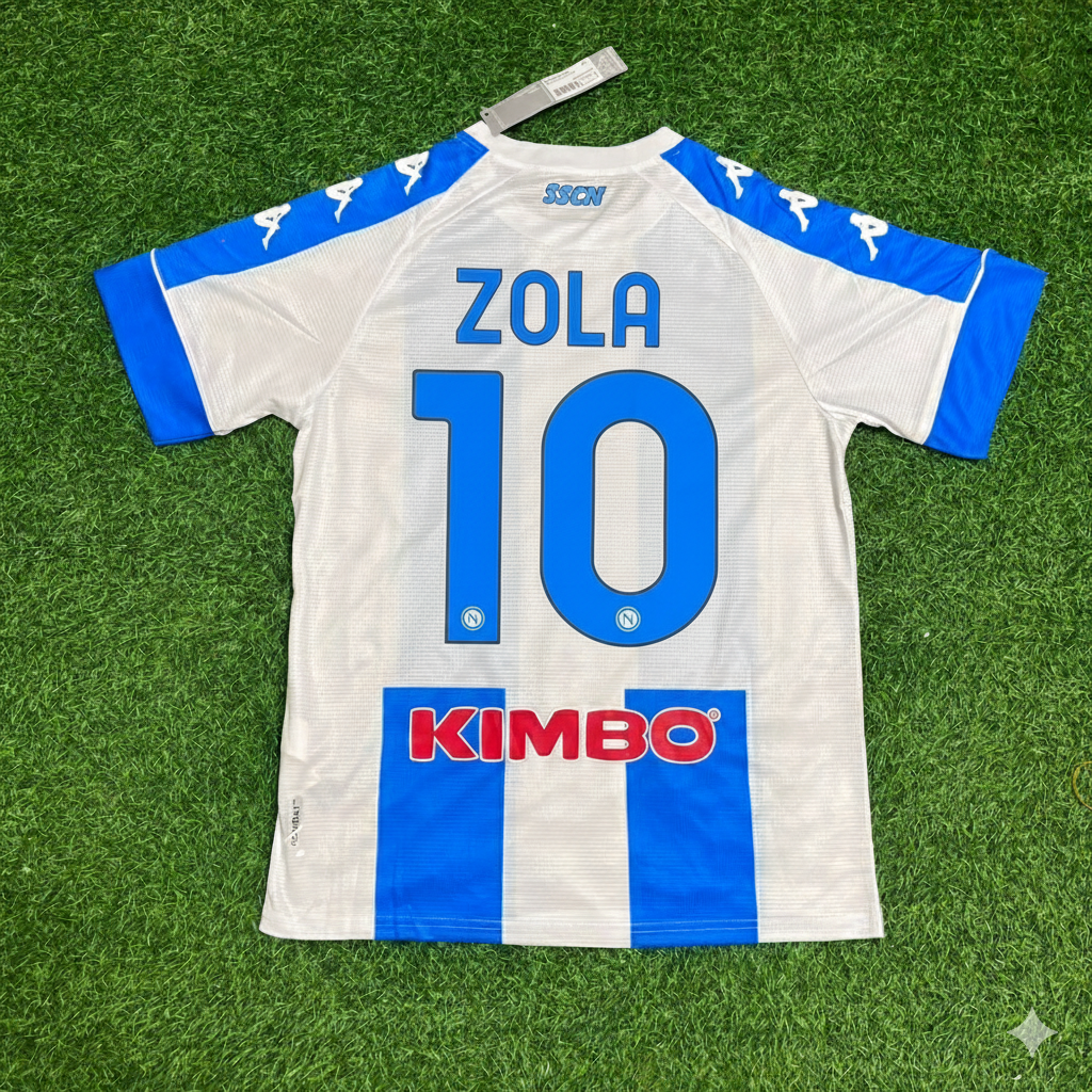 Gianfranco Zola Napoli Retro Home Football Jersey Kit