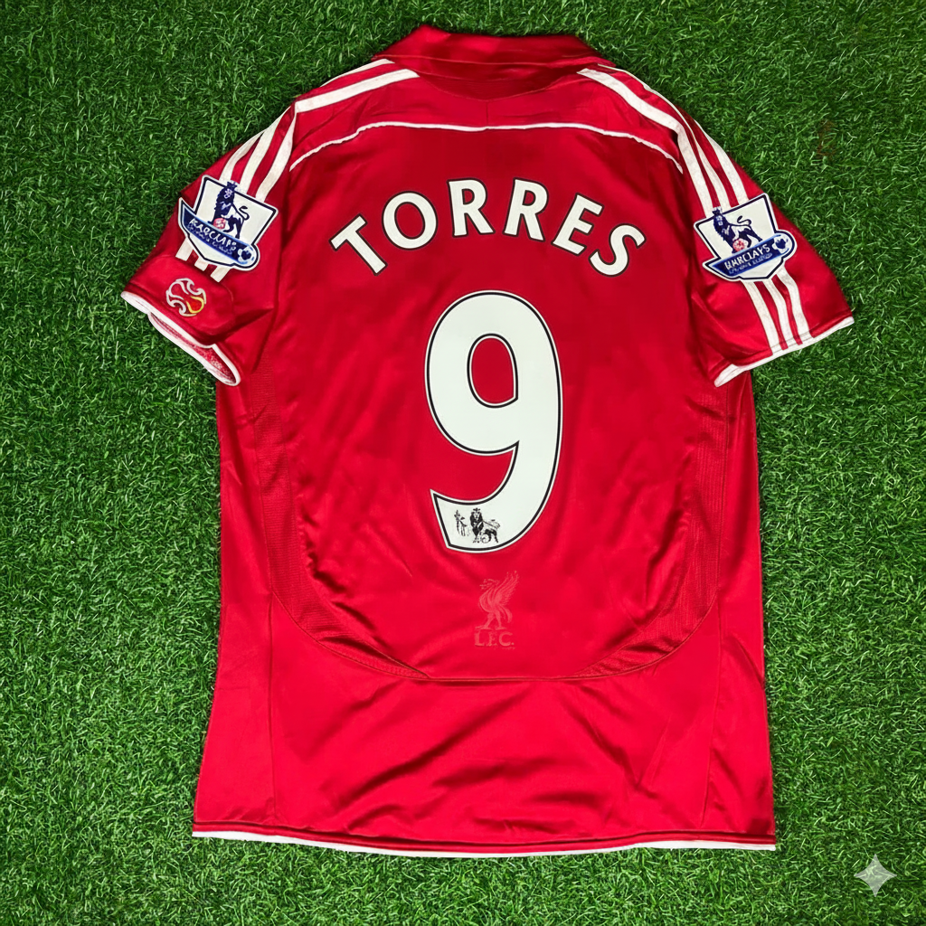 Fernando Torres Liverpool 2007/08 Premier League Trikot Trikot Maillot