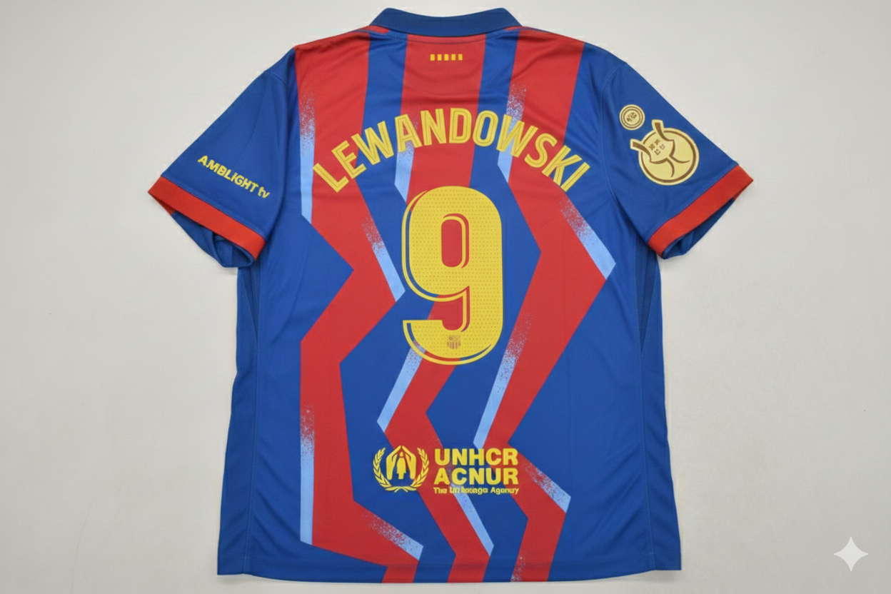 [正規品] FCバルセロナ ユニフォーム #9 LEWANDOWSKI robert-lewandowski-barcelona-