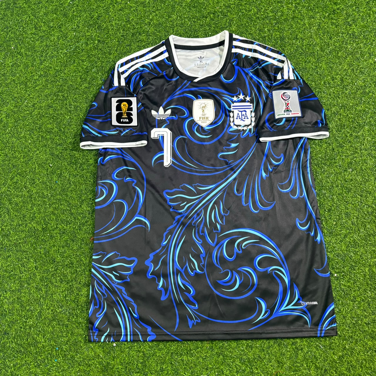 Rodrigo de Paul #7 Argentina 2026 World Cup New Season Football Jersey Kit