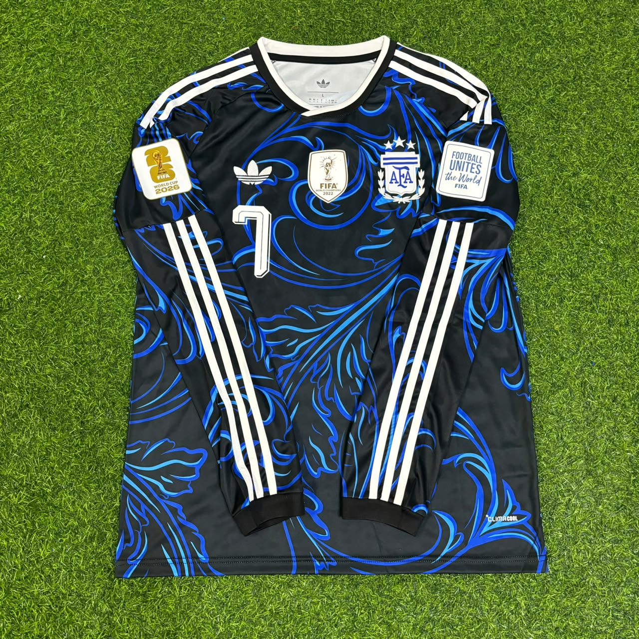 Rodrigo de Paul Argentina 2026 World Cup Long Sleeve Football Jersey
