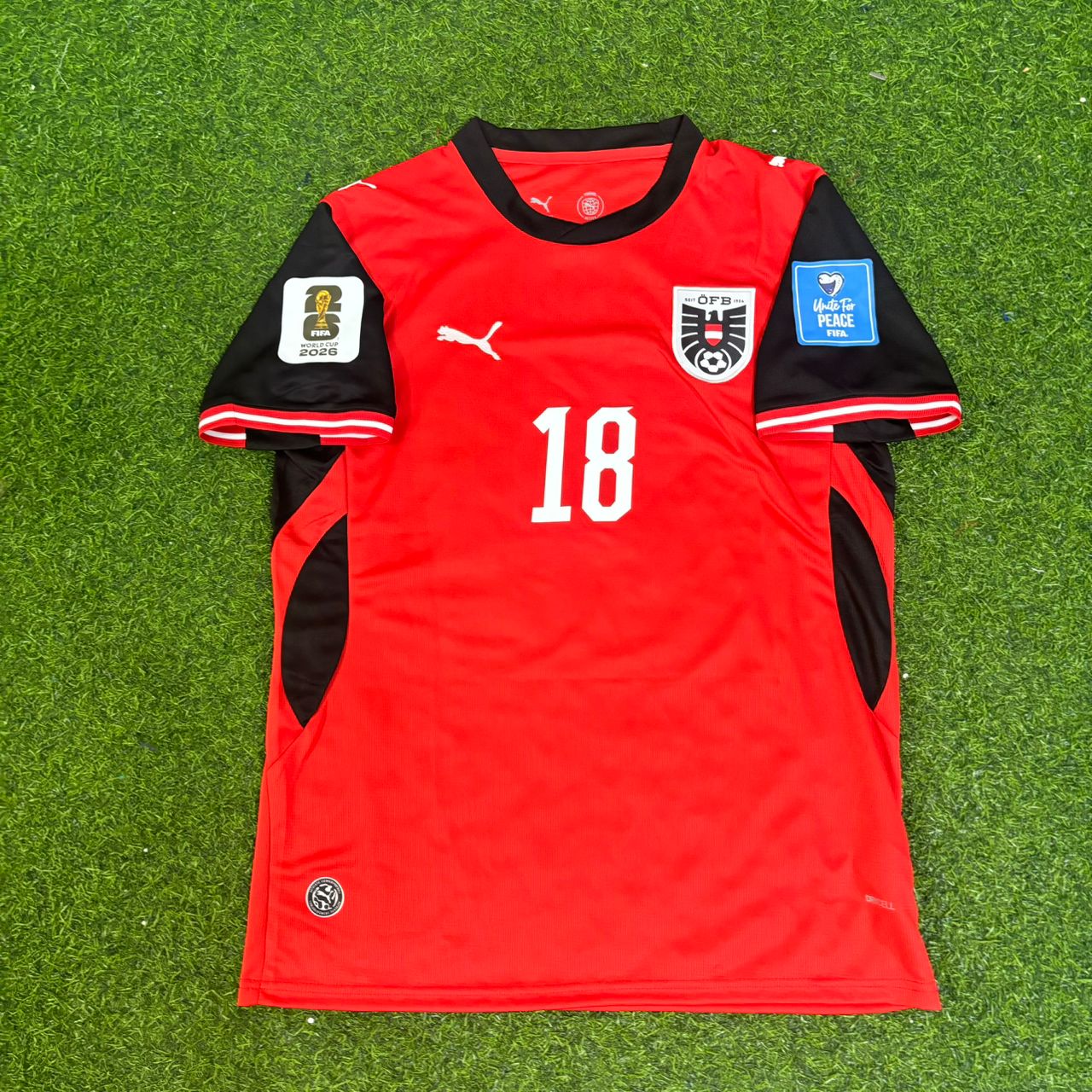 Romano Schmid #18 Austria 2026 World Cup Kit Jersey