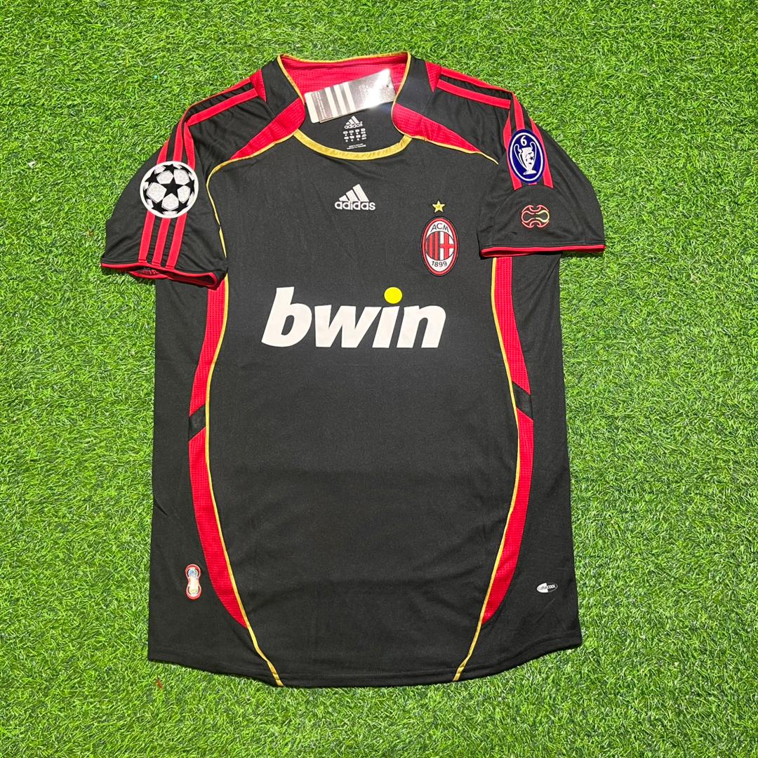 Ronaldinho #80 AC Milan 2008 2009 Home Retro Football Jersey