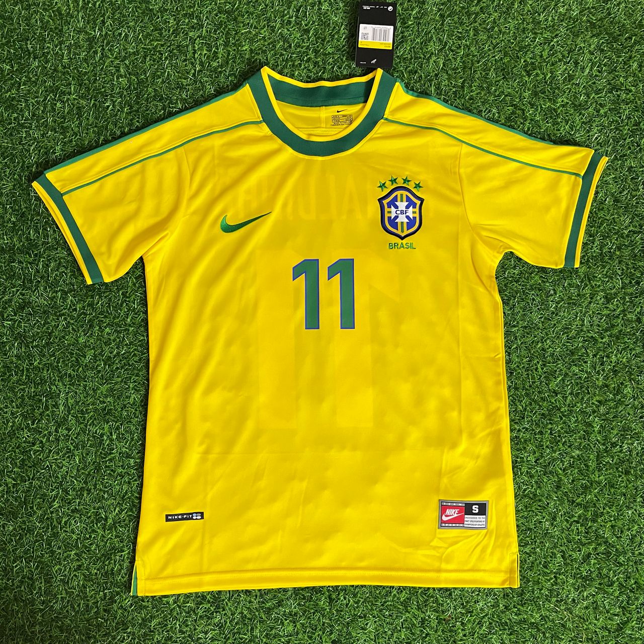 Ronaldinho Gaúcho 11 – Brasilien 1998–2000 Retro-Fußballtrikot, Trikot, Trikot, Fußballtrikot