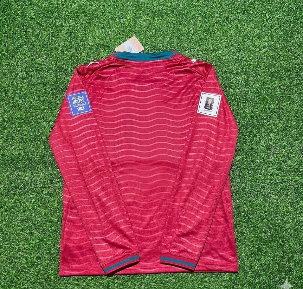 Portugal 2026 Red Home New Season Long Sleeve Football Jersey