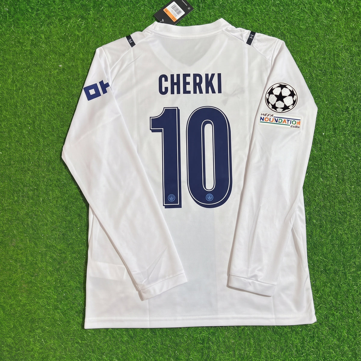 Rayan Cherki #10 Manchester City 2026-27 Third New Season Long Sleeve Champions League Patch Jersey Trikot Maillot Soccer Shirt