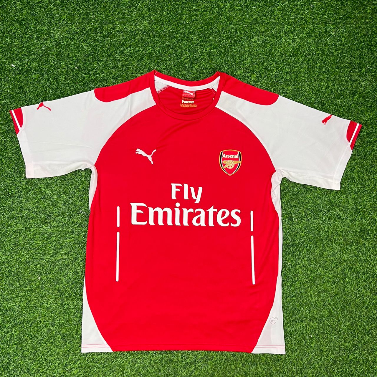 Santi Cazorla Arsenal 2014-2015 Home Football Jersey Kit