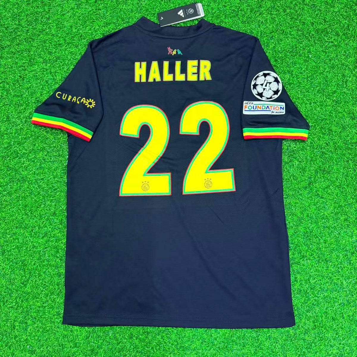 Sebastien Haller Ajax 2021/2022 Schwarzes Bob Marley Edition Retro-Fußballtrikot