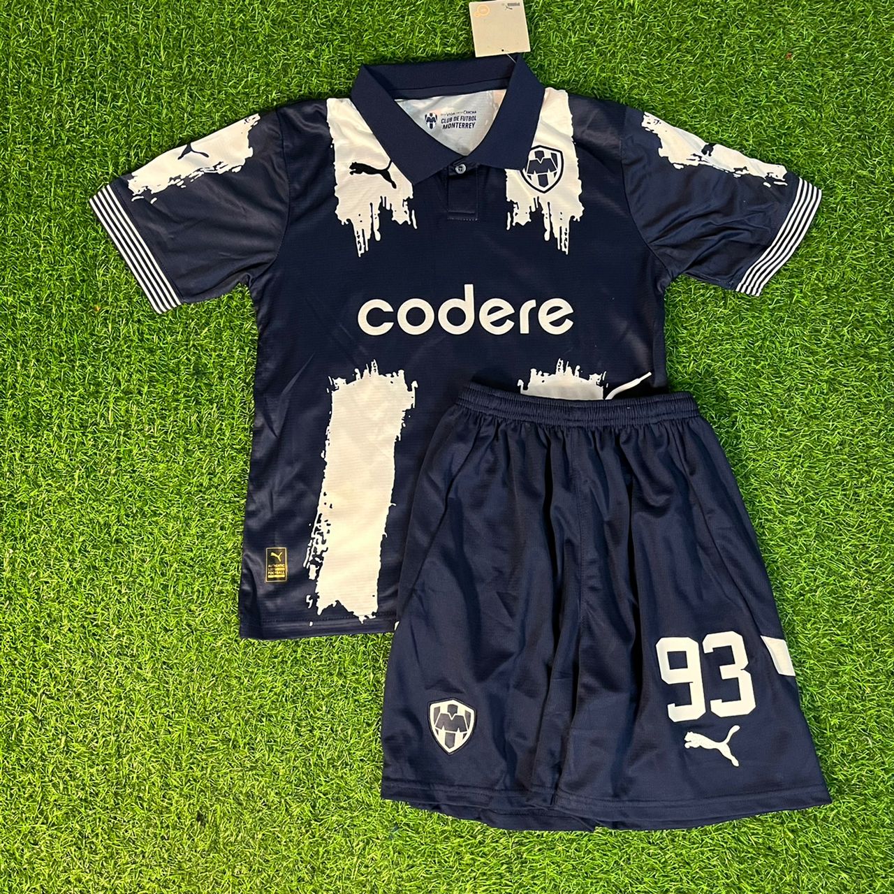 Sergio Ramos Monterrey New Season Kids Kinder Home Jersey Soccer Shirt