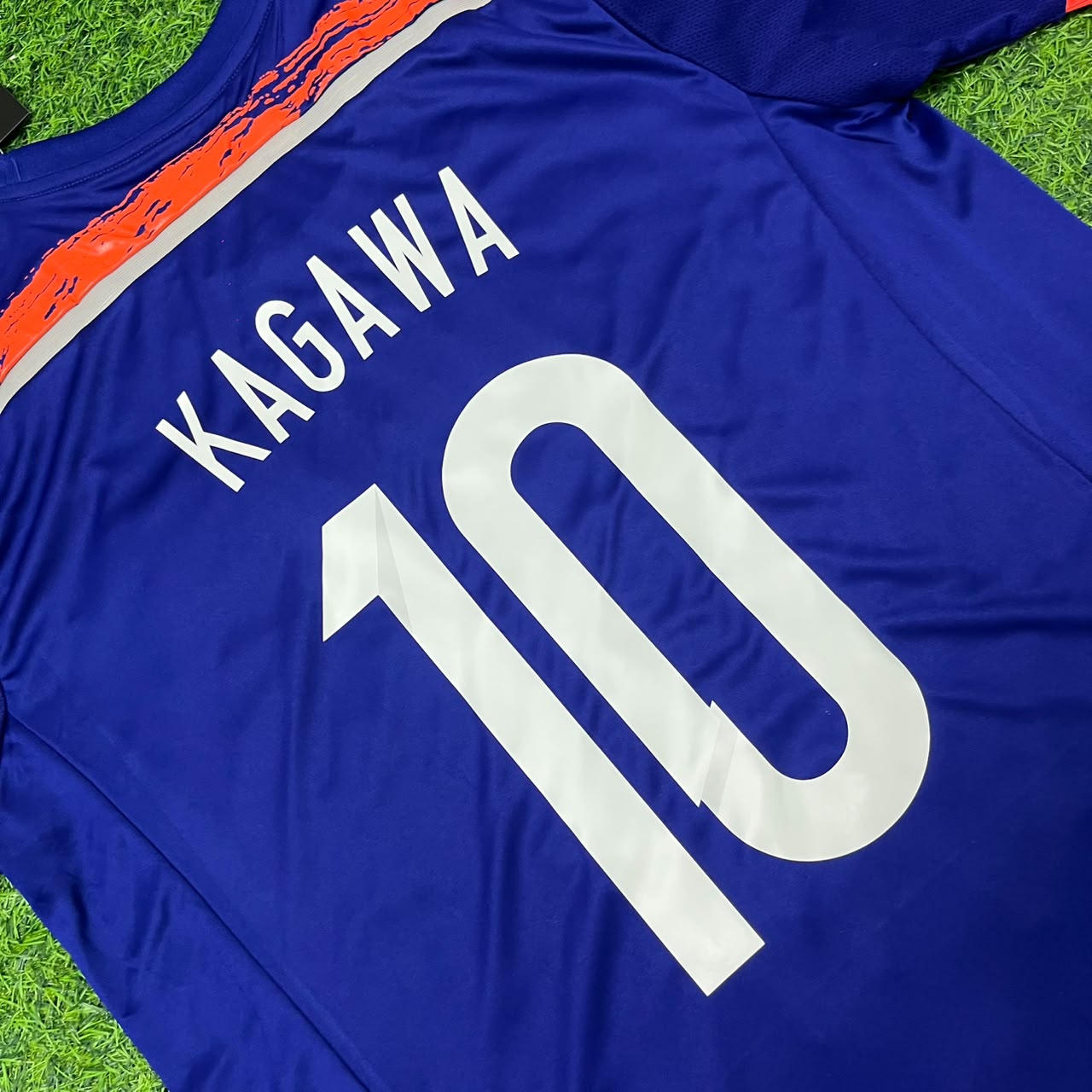 Shinji Kagawa Japan 2014 World Cup Blue Home Retro Jersey