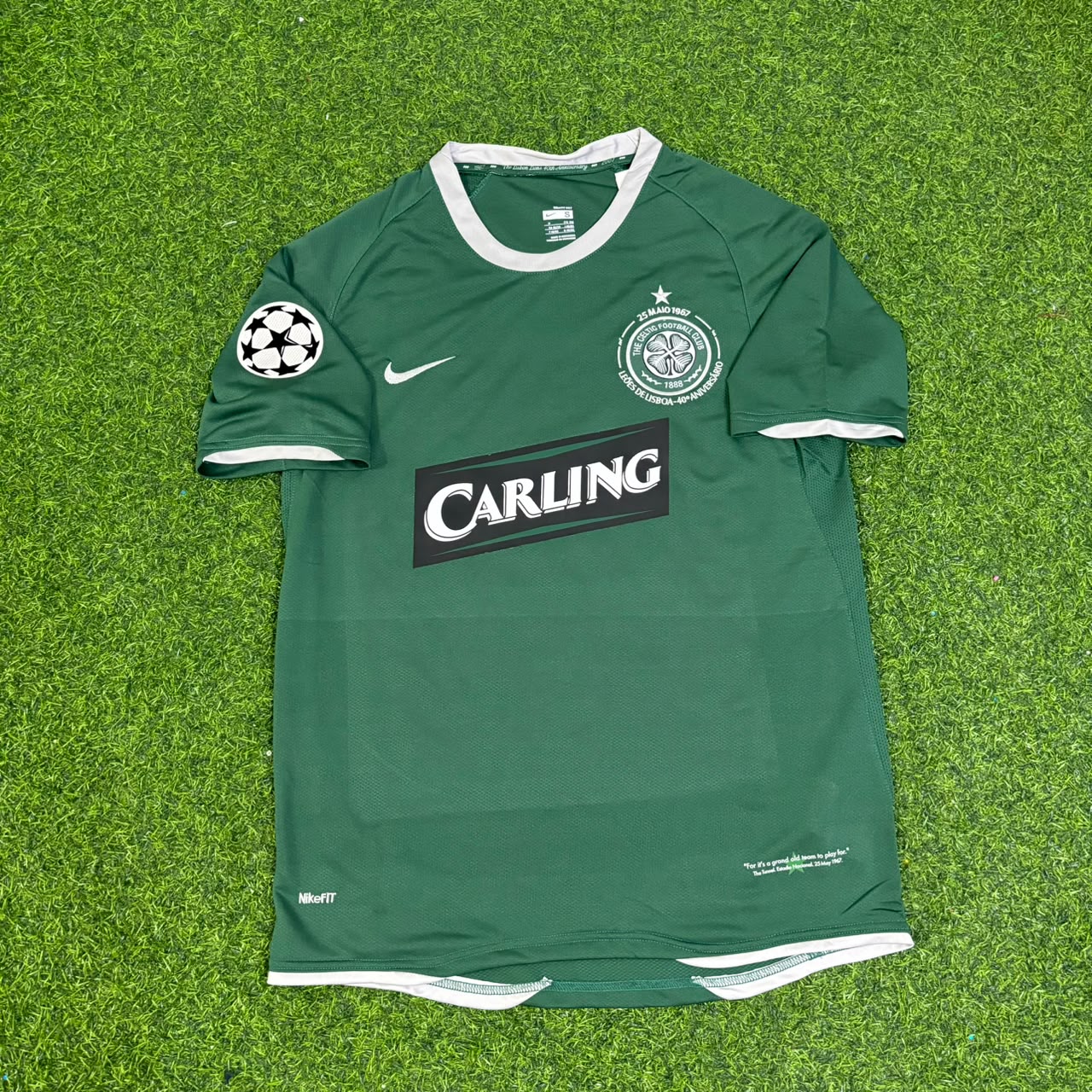 Shunsuke Nakamura #25 Celtic 2007 2008 Home Retro Jersey