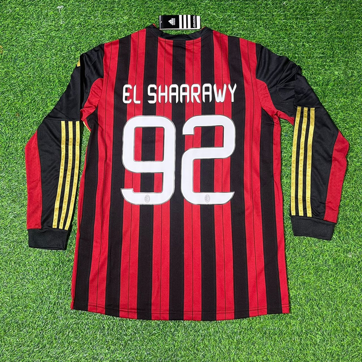 Stephan El Shaarawy AC Milan 2013/14 Long Sleeve Home Retro Football Jersey Kit