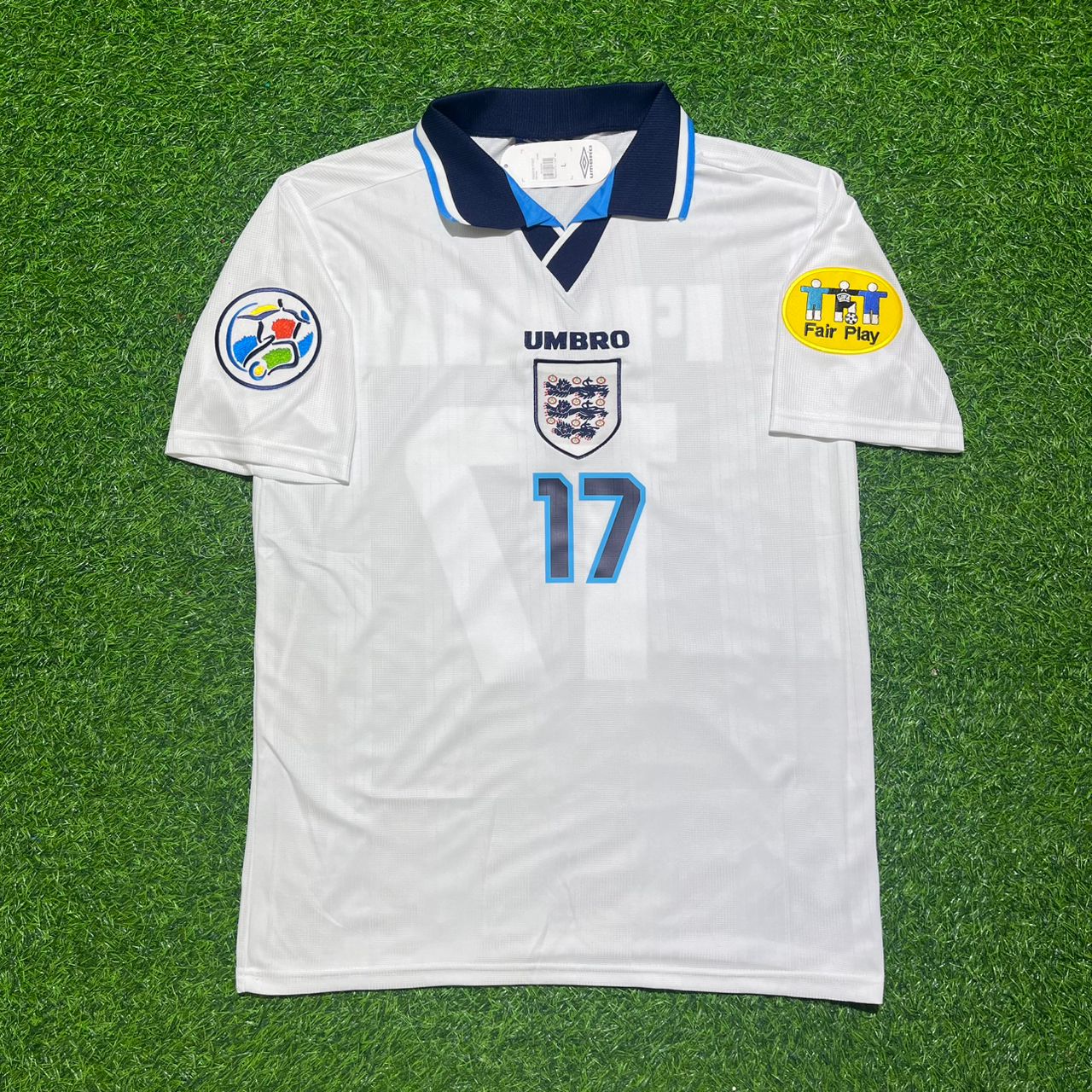 Steve McManaman England EURO 1996 Retro Football Jersey