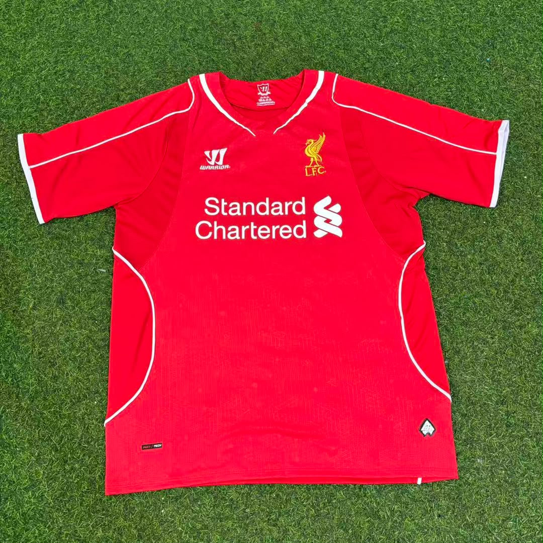 Steven Gerrard 8 - Liverpool 2014/15 Home Retro Kit Jersey Trikot Maillot Soccer Shirt