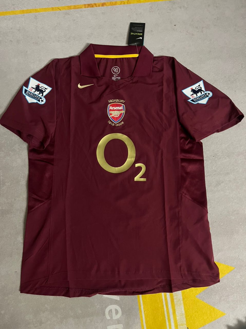 Thierry Henry Arsenal 2006 Highbury Burgundy Retro Football Jersey