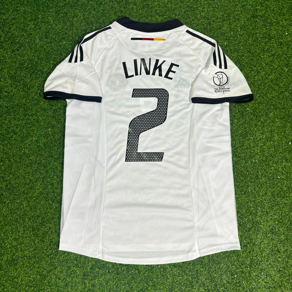 Thomas Linke #2 Deutschland 2002 World Cup Heim Retro Trikot