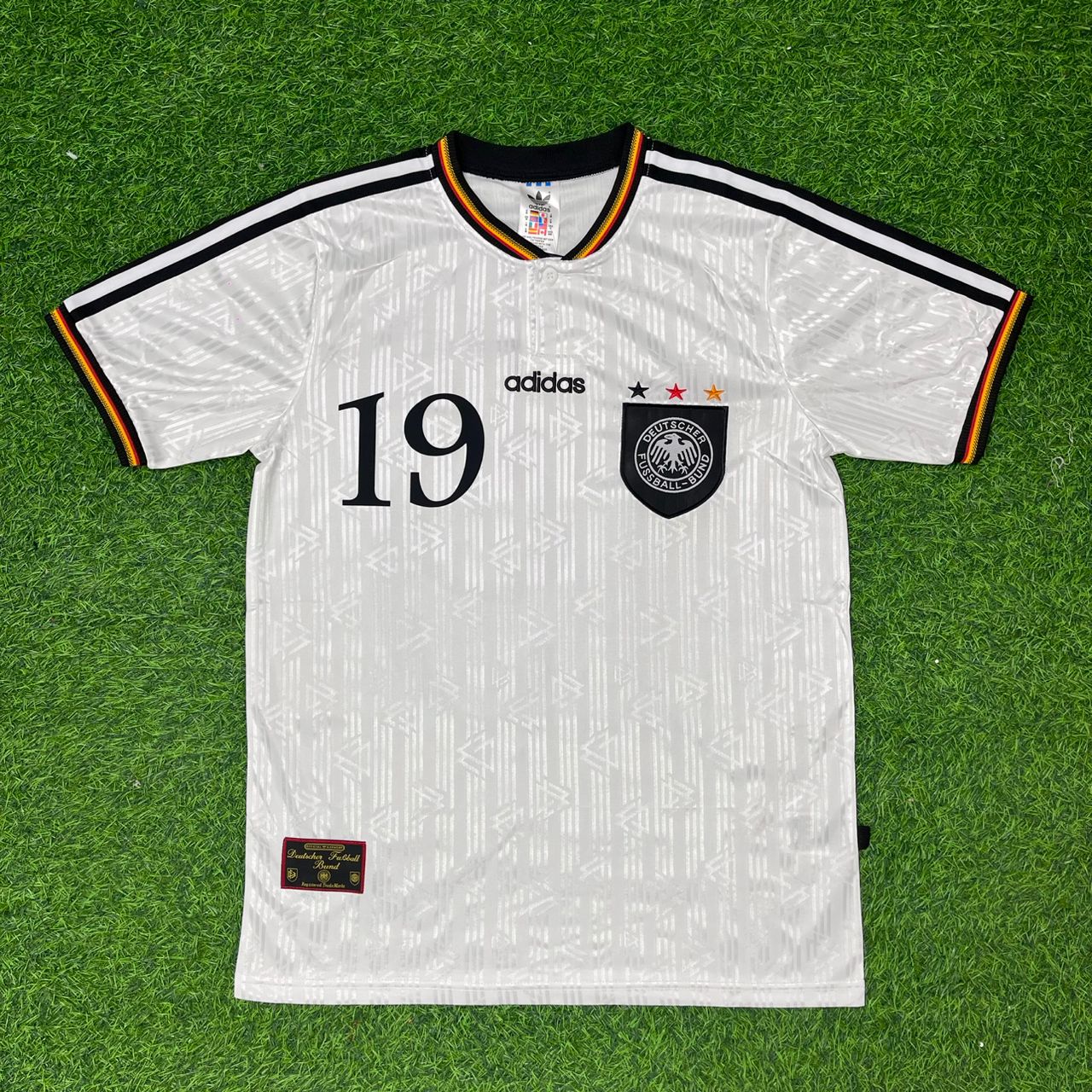 Thomas Strunz Deutschland EM 1996 Finale Heim Retro Fußballtrikot Set