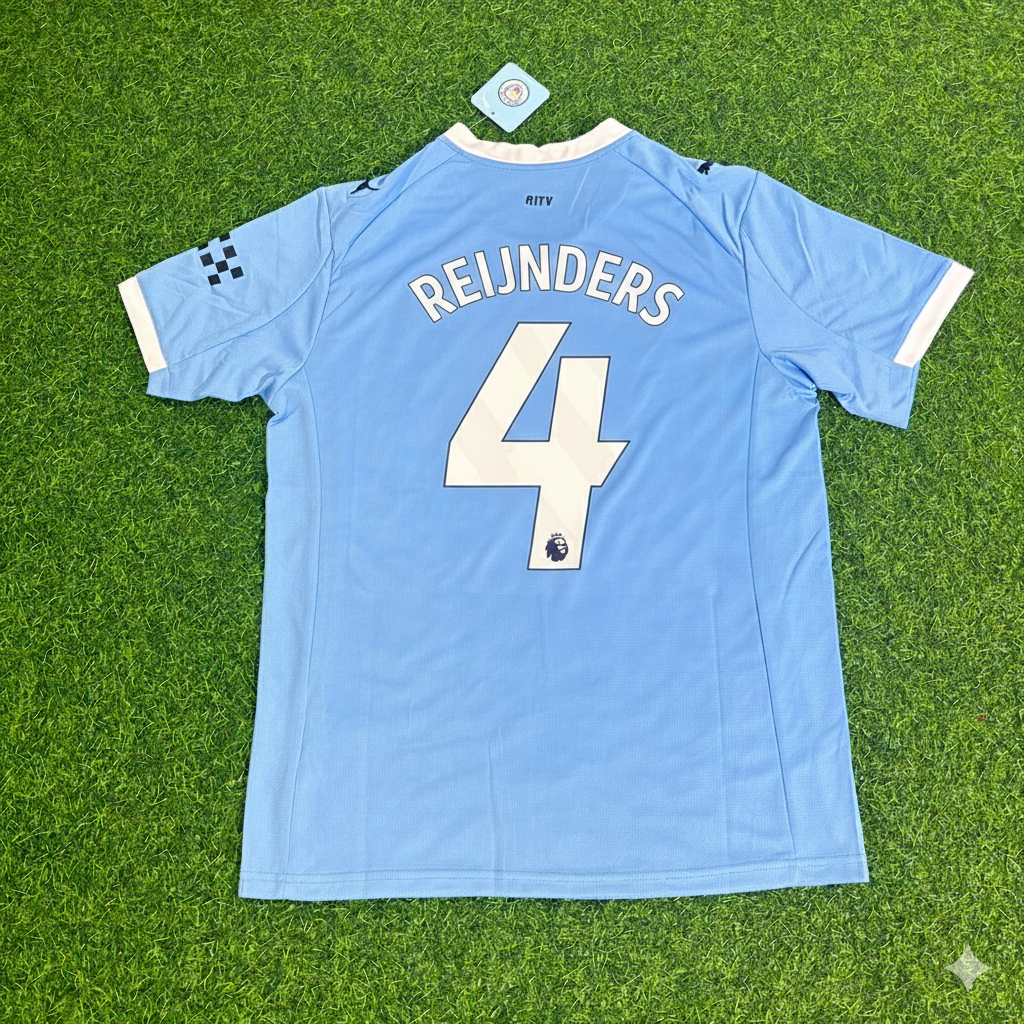 Tijjani Reijnders 4- Manchester City Home New Season 2026 Jersey Trikot Maillot Soccer Shirt