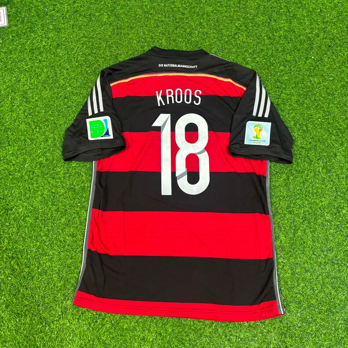 Toni Kroos Germany Deutschland 2014 World Cup Brazil Black Red Retro Jersey Trikot Soccer Shirt